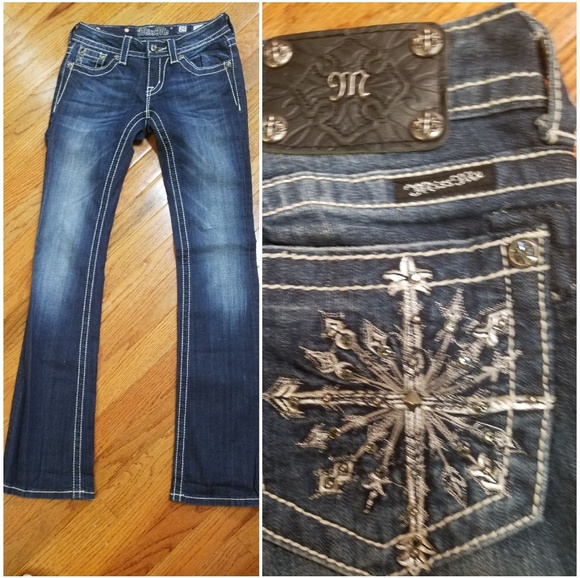 Miss Me Denim - Miss me bootcut w/snowflake pocket design